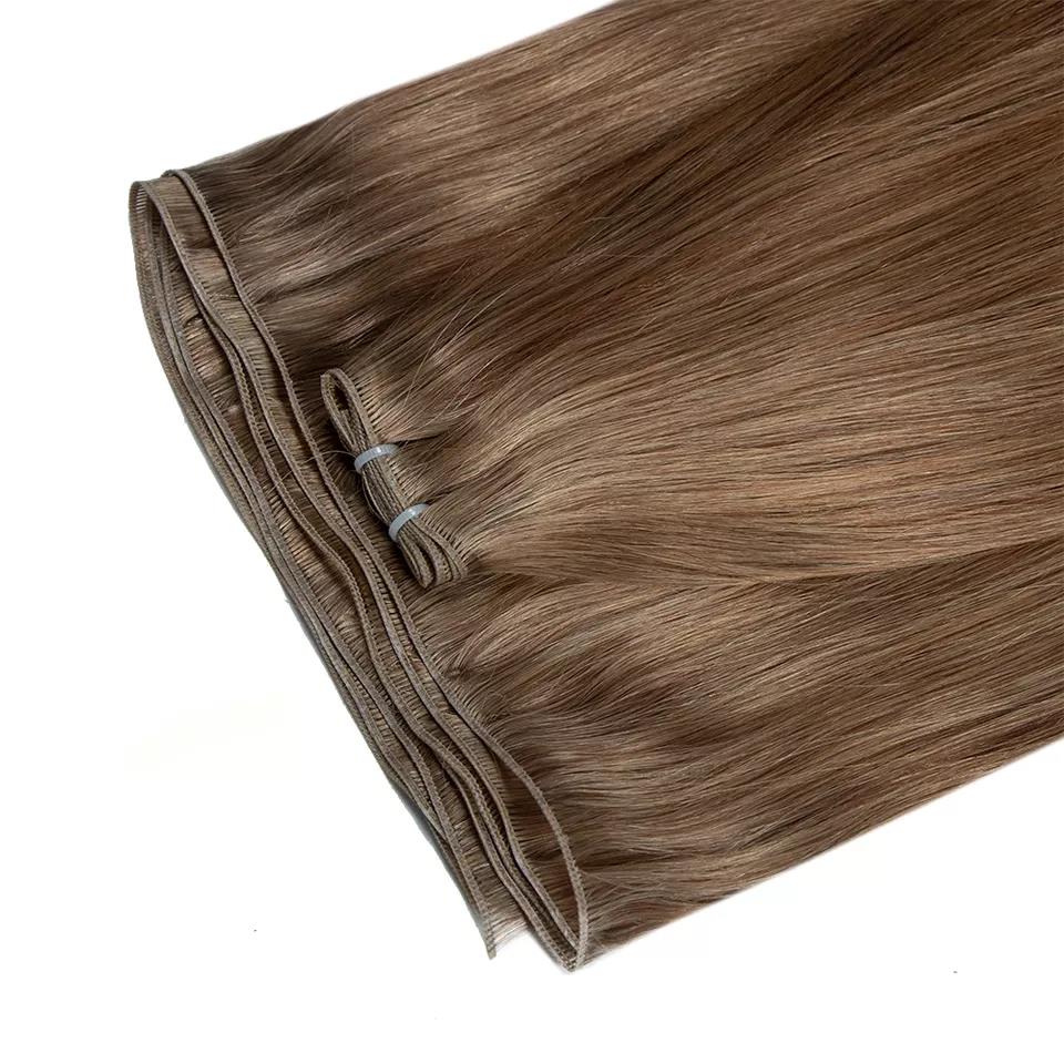 Wholesale Private Label 12A Genius Weft Remy Hair Extension Weft Top Grade Virgin Hair Extension